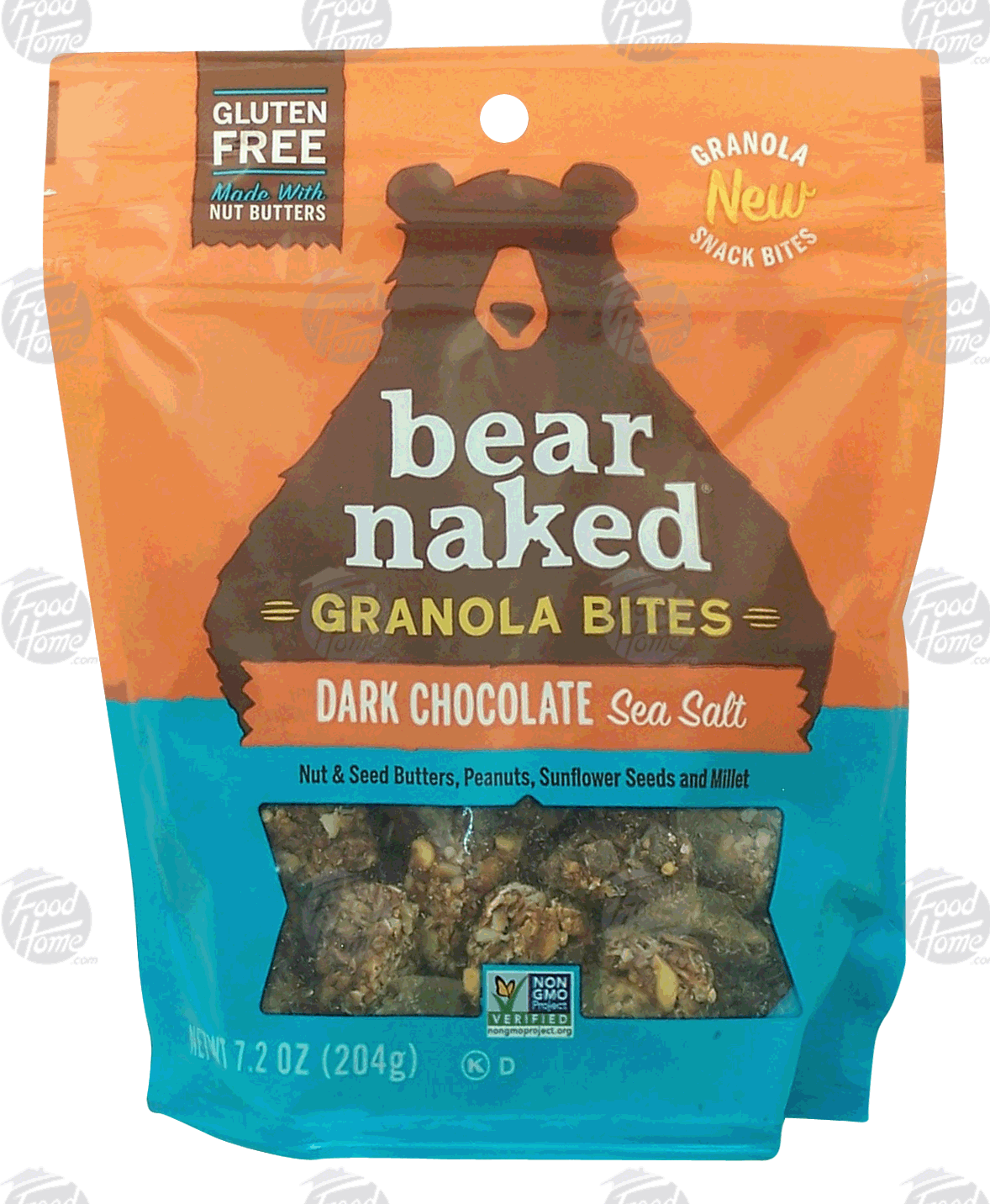 Bear Naked Graonla Bites dark chocolate sea salt nut & seed butters, peanuts, sunflower seeds and millet Full-Size Picture